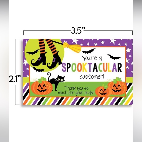 LAST SET👻 25 Premium Spooktacular Customer Thank you cards - Picture 4 of 5